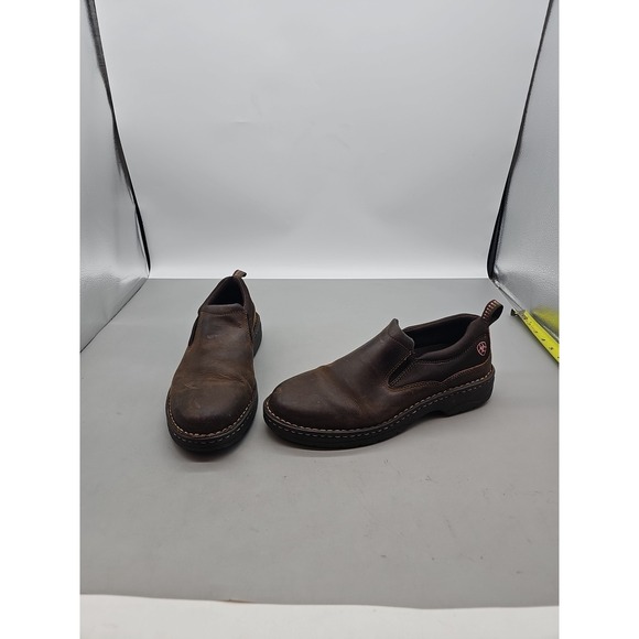 Ariat Shoes - Ariat Traverse Shoes Womens Size 10B Western‎ Brown Slip On 4LR Comfort Workwear